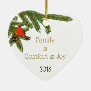 Family Comfort & Joy Ceramic Ornament