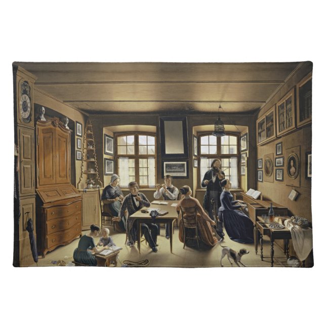 Family Concert in Basel (by Sebastian Gutzwiller) Cloth Placemat (Front)