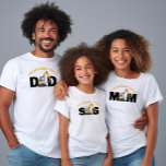 Family Construction Birthday Mom Dad Sister T-Shirt<br><div class="desc">Birthday Construction Backhoe tractor Family t-shirts or select sweatshirts with family member's name "Mom" "Dad", "Sis", "Bro". Select the shirt size the style of shirt for each member of your family. Change the letters for each order. This one is for "Mom". To make more changes go to Personalize this template....</div>
