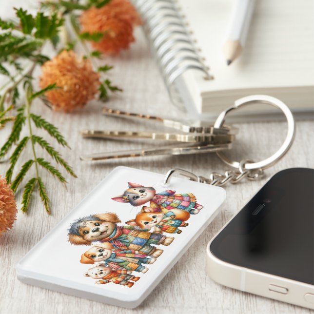 FAMILY CONTACT INFORMATION, YOU NAME IT!  KEYCHAIN (Front Right)