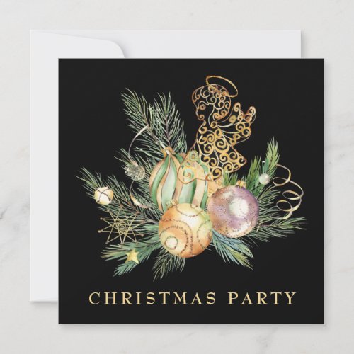  Family Corporate AP20  Angel Christmas Party Invitation
