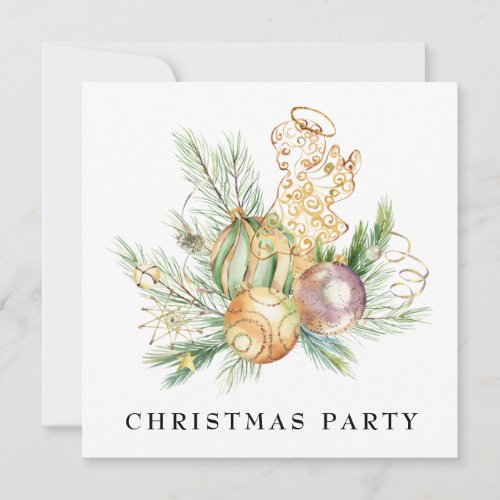  Family Corporate AP20 Angel Christmas Party Invitation