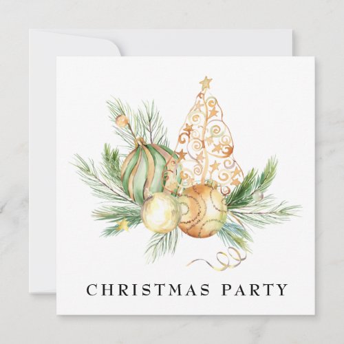  Family Corporate  AP20 Christmas TREE Party Invitation