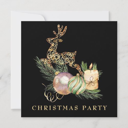  Family Corporate _ AP20 Reindeer Christmas Party Invitation