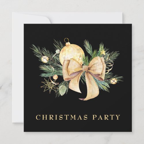  Family Corporate GOLD  AP20 Christmas Party Invitation