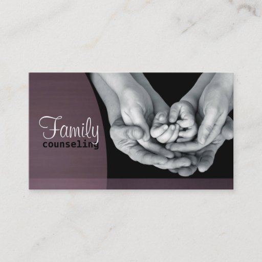 Customizable Family Counseling Business Card