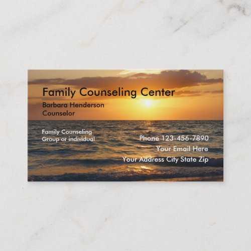 Family Counseling Business Cards