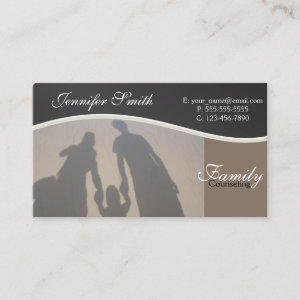 Family Counseling | Professional Counselors Business Card