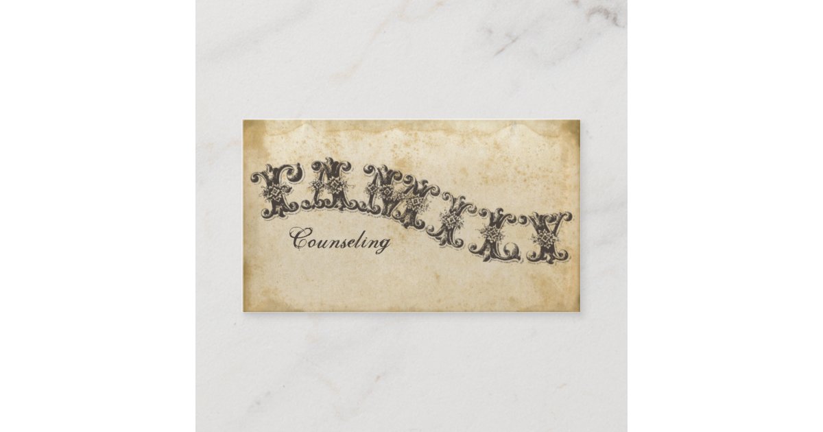 Vintage Parchment Antique Paper Background Custom Business Card, Zazzle