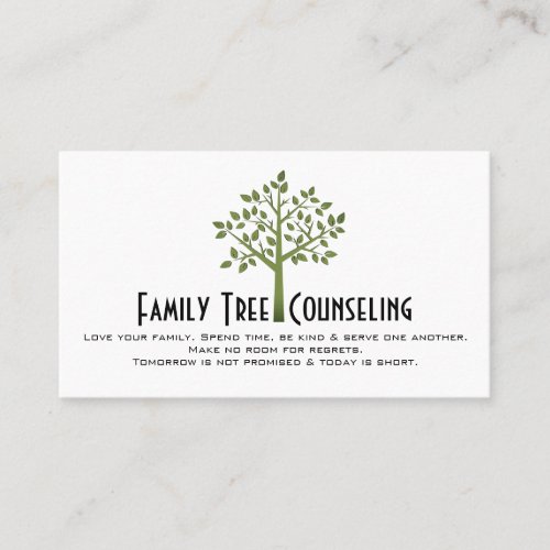 Family Counselling   Business Card