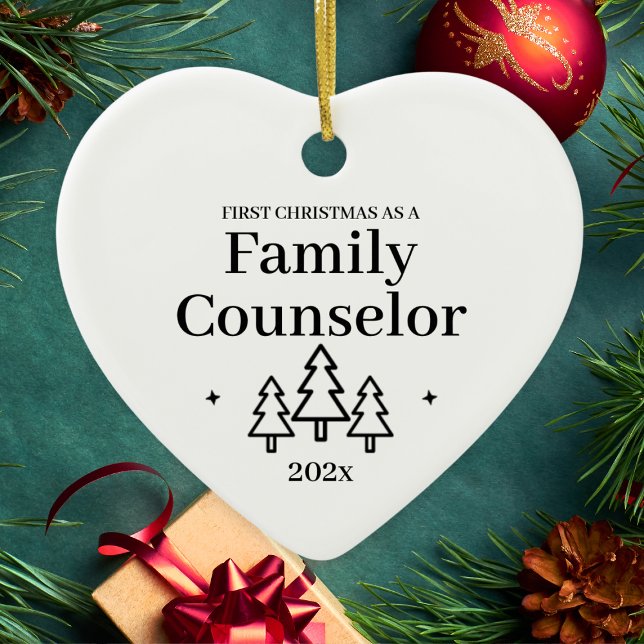 Family Counselor First Christmas Ceramic Ornament (Family Counselor First Christmas Ceramic Ornament
)