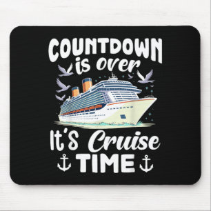 Family Countdown Over It's Cruise Graphic Art Mouse Pad