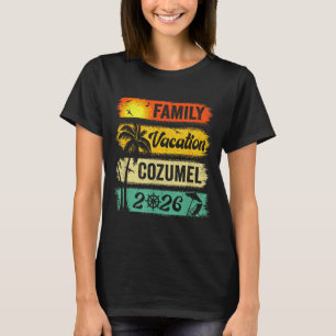 Family Cozumel Vacation 2026 Funny Matching Group T-Shirt