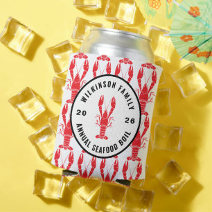 Family Crawfish Boil Personalized Party Can Cooler
