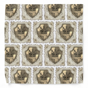 Family Crest Crown Surname   bandana