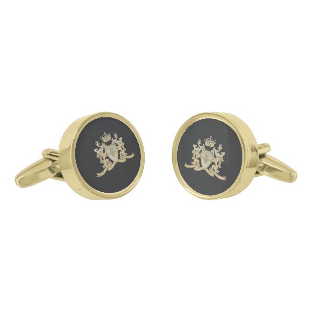 Family Crest Cufflinks (Angled)
