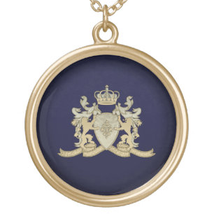 Family Crest Gold Plated Necklace