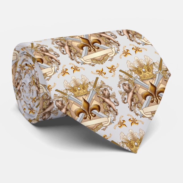 Family Crest Neck Tie (Rolled)