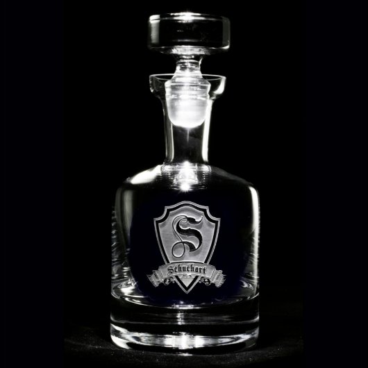 Family Crest Personalized Decanter Spirits Decanter (Front)