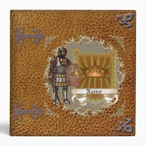 Family Crest Shield Surname Binder