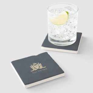 Family Crest Stone Coaster
