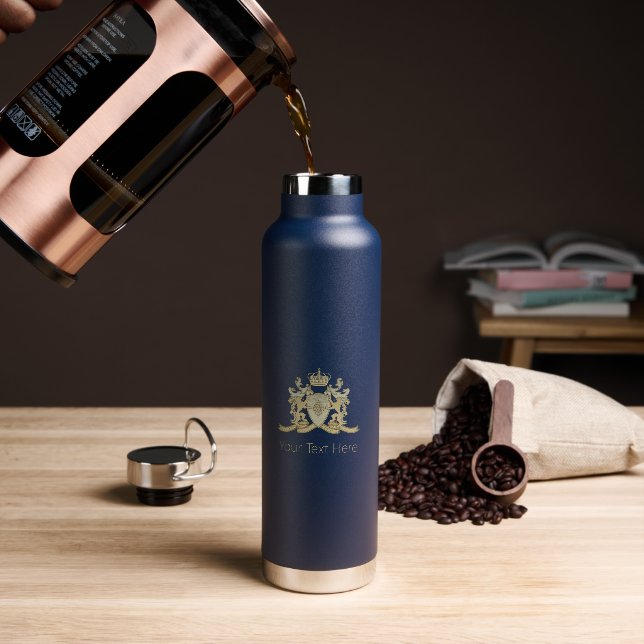 Family Crest Water Bottle (Coffee)