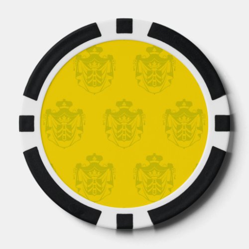 Family Crest Yellows Poker Chips