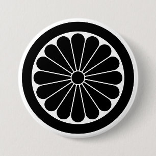 [Family Crests] 16 petals chrysanthemum with round Button