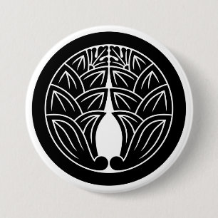 [Family Crests] 2 symmetrical Jpn gingers w/round Button