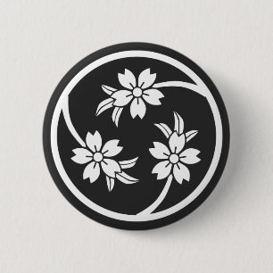 [Family Crests] Cherry tree Pinback Button