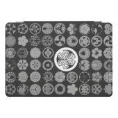 [Family Crests] Flowers and Plants Black iPad Pro Cover (Horizontal)