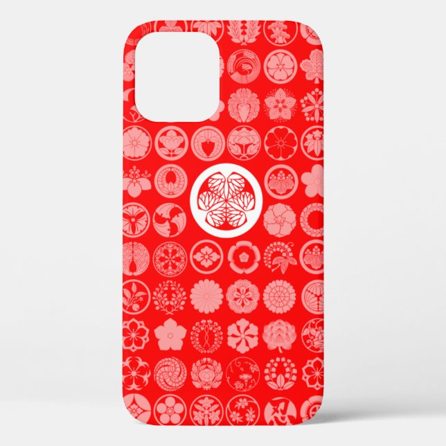 [Family Crests] Flowers and Plants Red Case-Mate iPhone Case (Back)