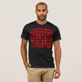 [Family Crests] Flowers and Plants (Red symbols) T-Shirt (Front Full)