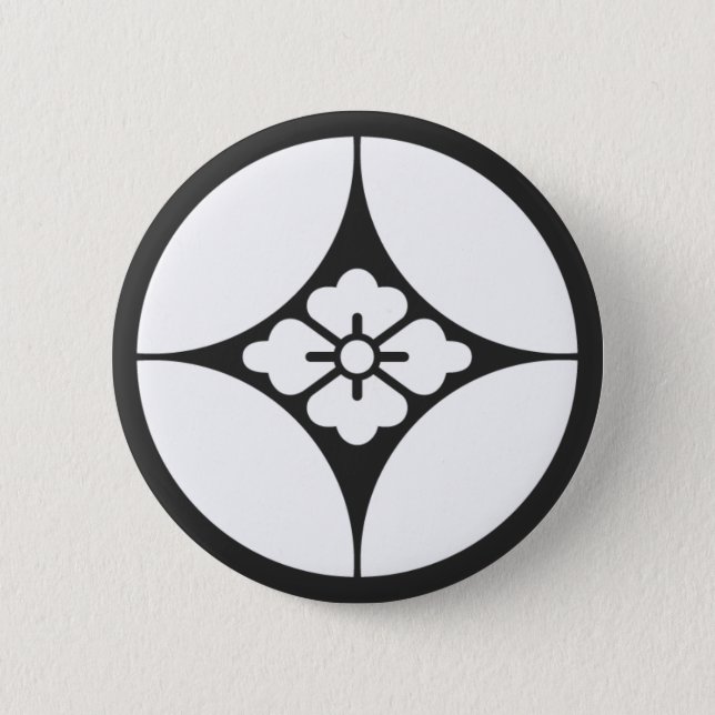 [Family Crests] Flowers Button (Front)