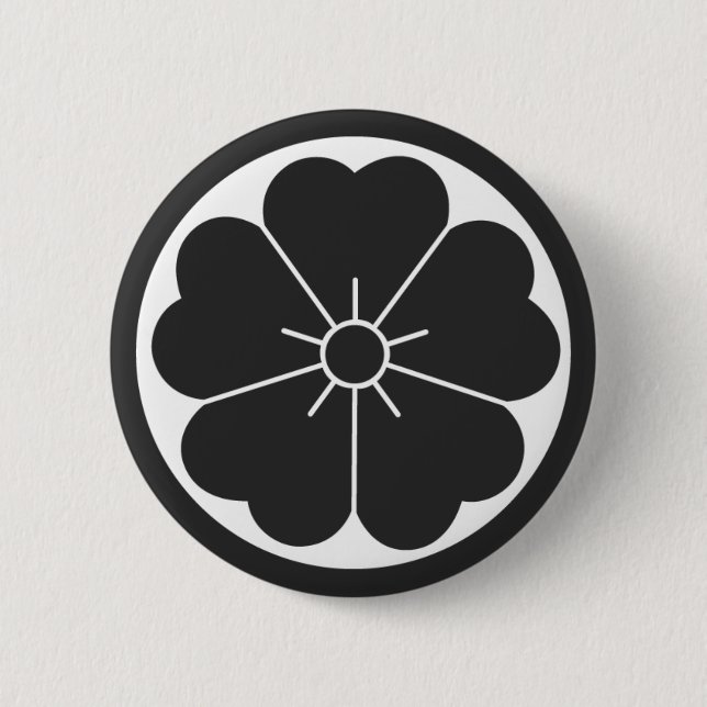 [Family Crests] Flowers Button (Front)