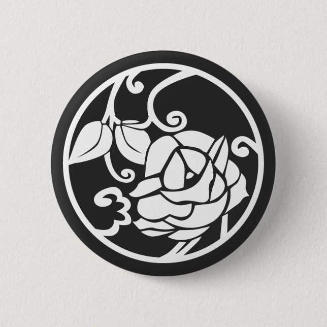 [Family Crests] Flowers Button (Front)