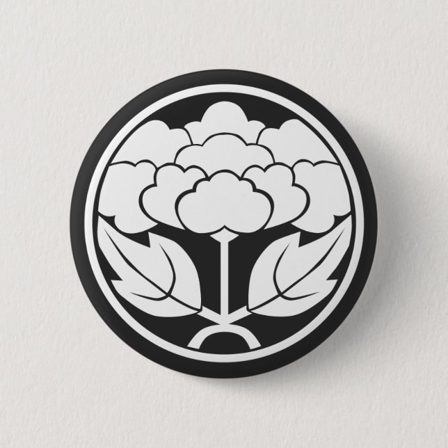 [Family Crests] Flowers Button (Front)