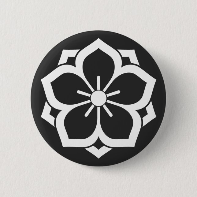 [Family Crests] Flowers Button (Front)
