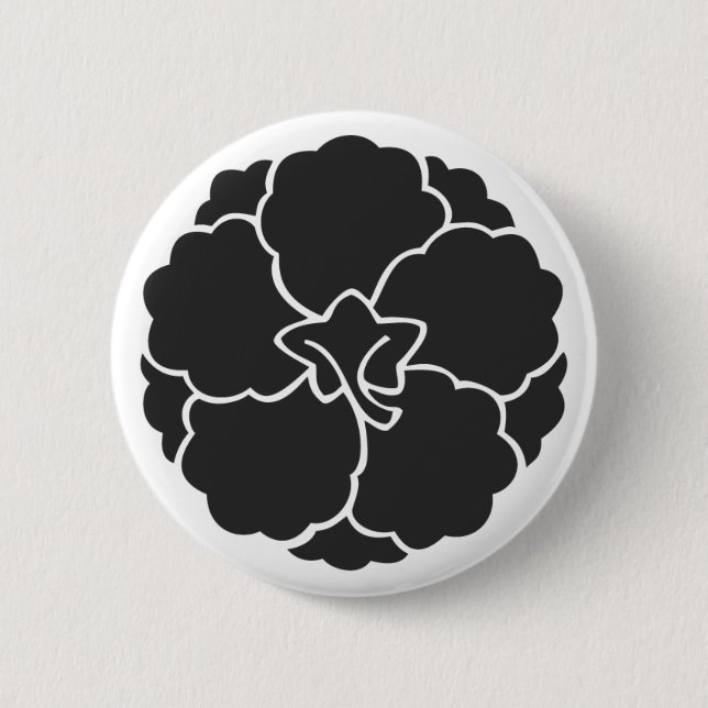 [Family Crests] Flowers Button (Front)