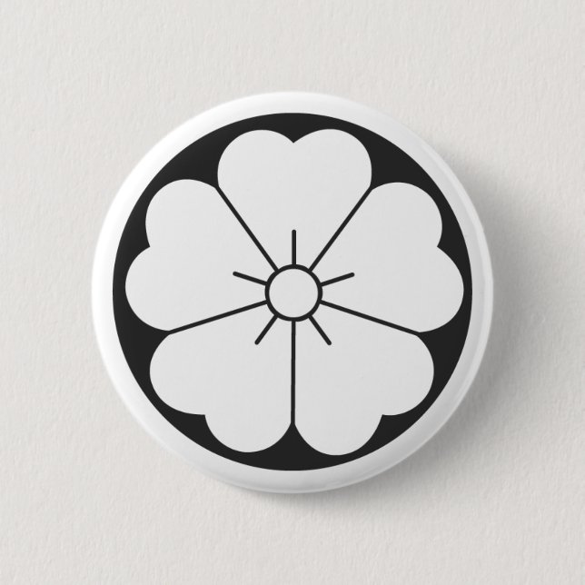 [Family Crests] Flowers Button (Front)