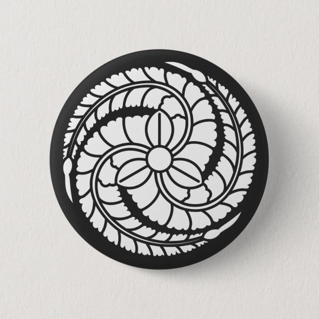 [Family Crests] Flowers Button (Front)