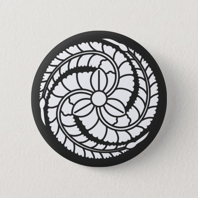 [Family Crests] Flowers Button (Front)