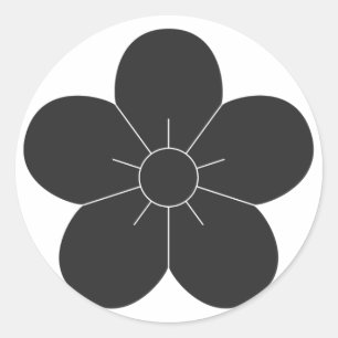 [Family Crests] Flowers Classic Round Sticker