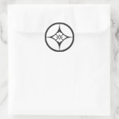 [Family Crests] Flowers Classic Round Sticker (Bag)