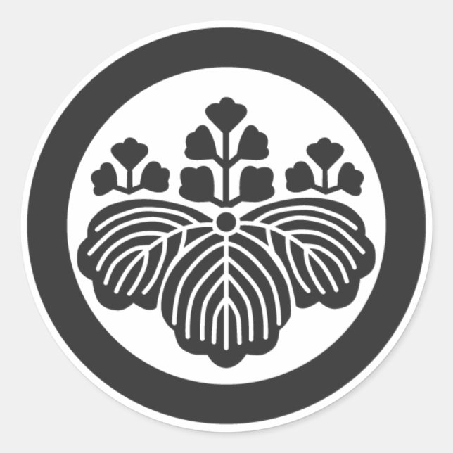 [Family Crests] Flowers Classic Round Sticker (Front)