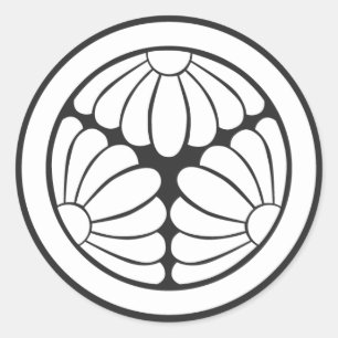 [Family Crests] Flowers Classic Round Sticker