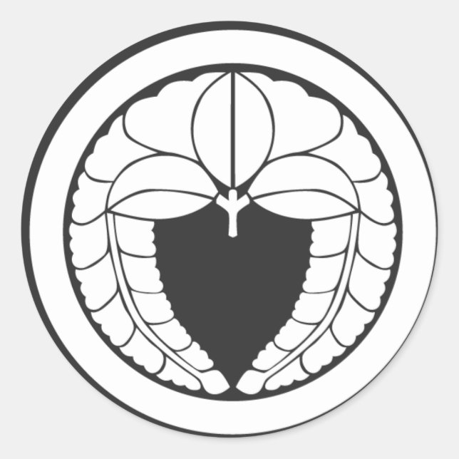 [Family Crests] Flowers Classic Round Sticker (Front)