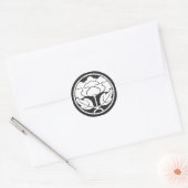 [Family Crests] Flowers Classic Round Sticker (Envelope)