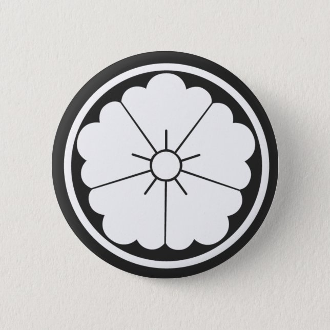 [Family Crests] Flowers Pinback Button (Front)