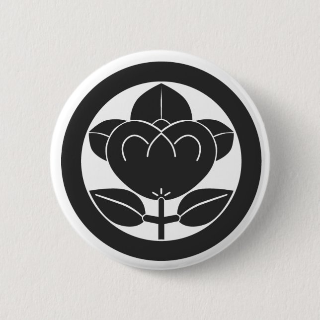 [Family Crests] Flowers Pinback Button (Front)